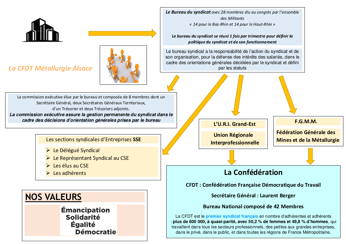 Organigramme - Site Officiel Du Syndicat CFDT Métallurgie Alsace